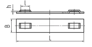 Бирки маркировочные из нержавеющей стали AISI 304 МБС (304) 89х10